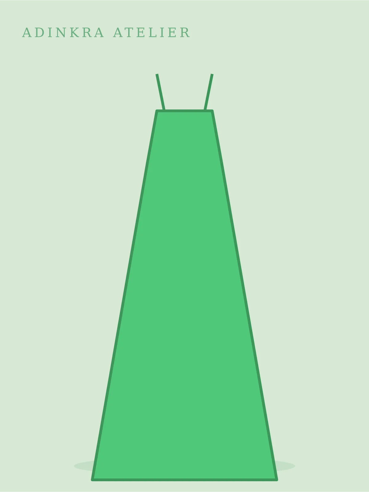 Ashanti Pleated Skirt in emerald