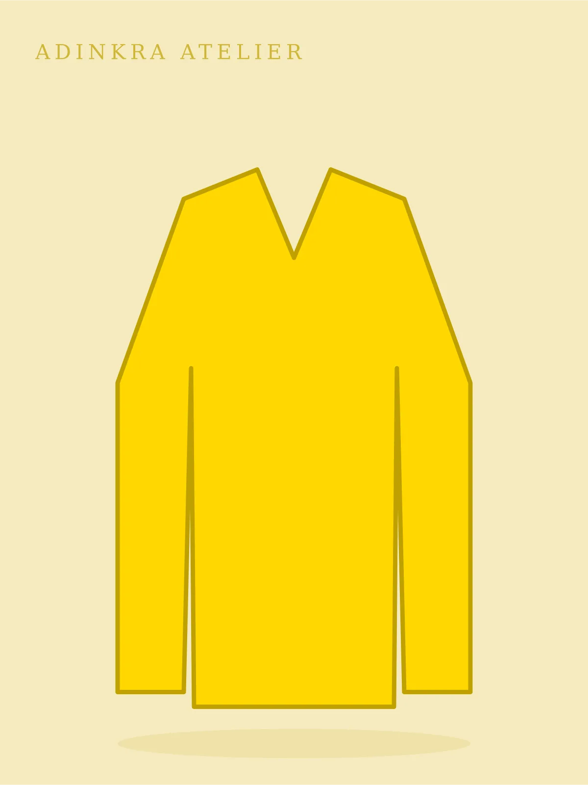 Akwaaba Kente Blazer in gold