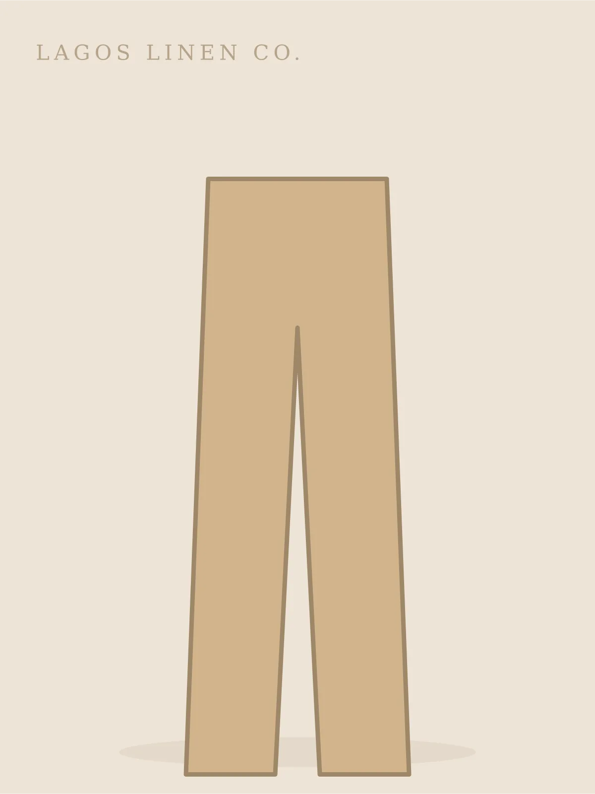 Yaba Relaxed Linen Trousers in tan