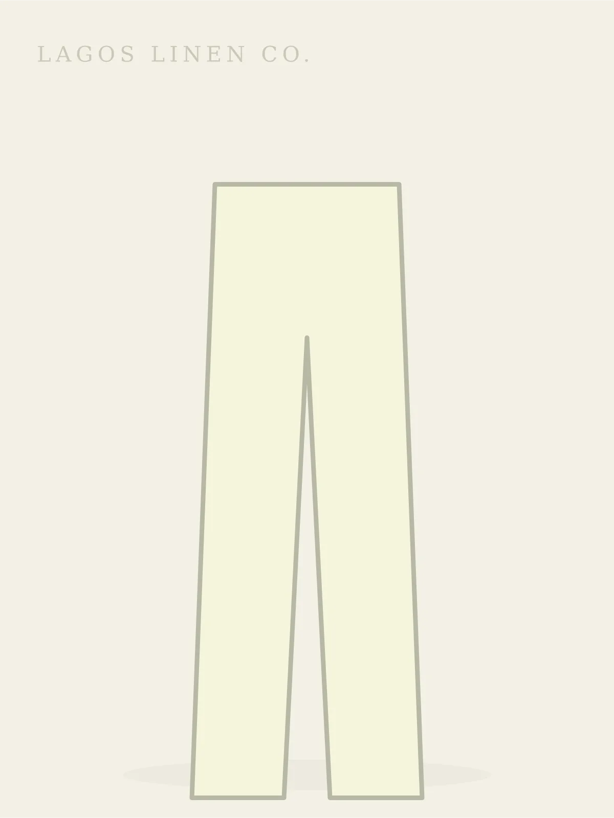 Lekki Wide-Leg Trousers in beige