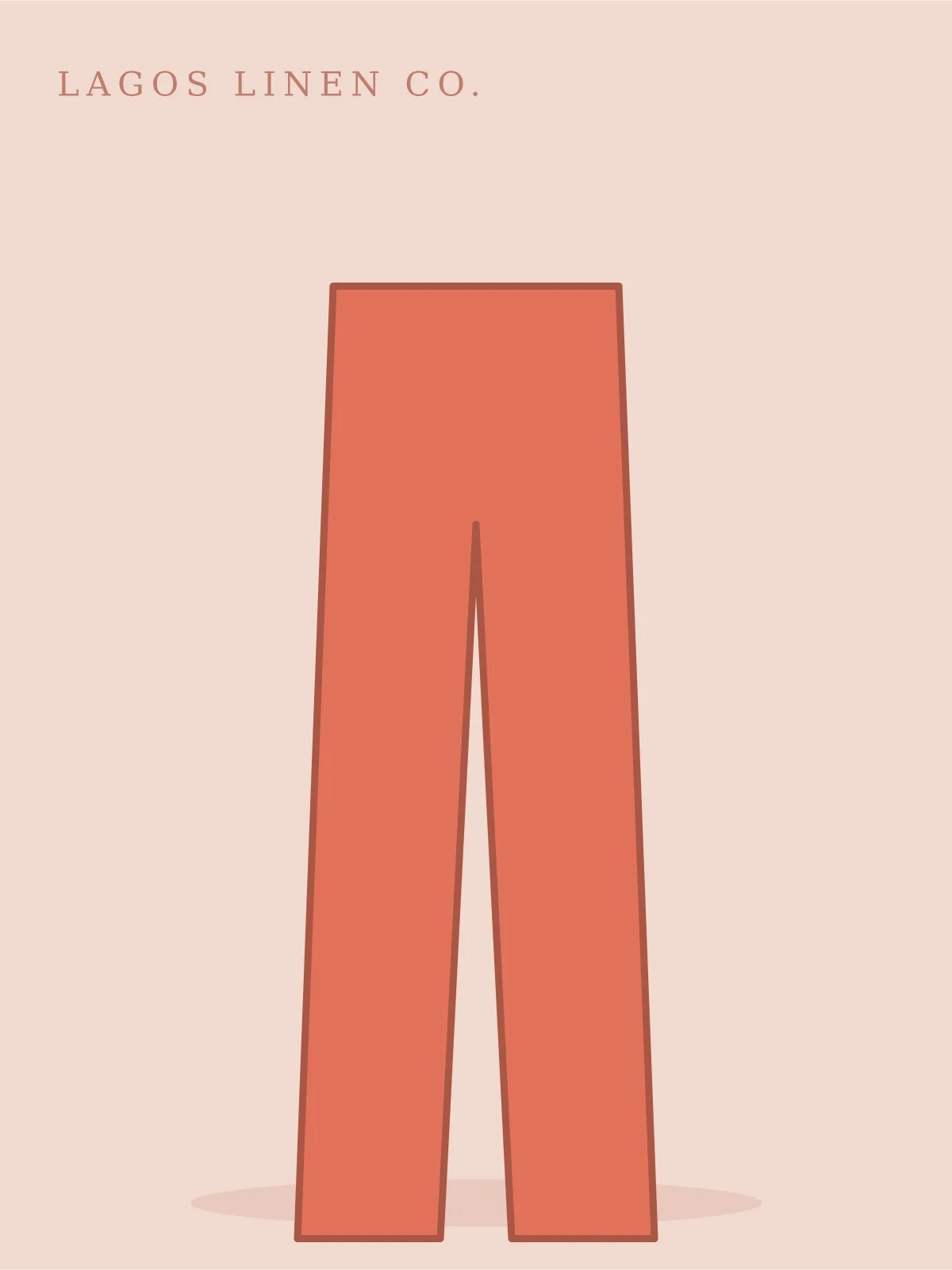 Ikoyi Camp-Collar Shirt in terracotta